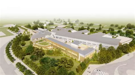 Vue aérienne du campus du Lycée Maurice Genevoix Ingré